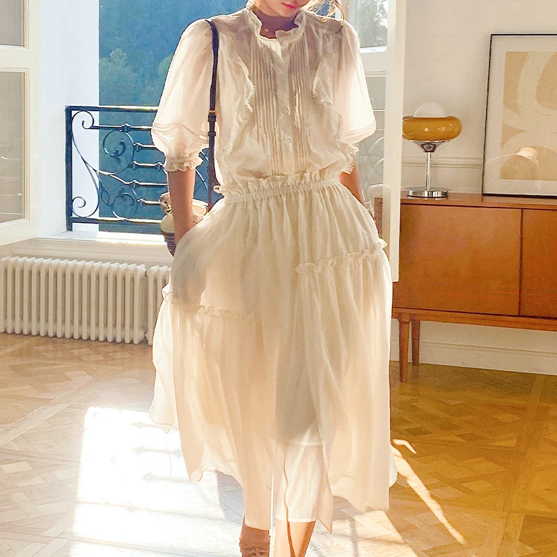 Women's Shirt Skirt Fashion Suit Versatile two-piece outfit Perfect for work or casual wear Stylish design Comfortable a — photo 1