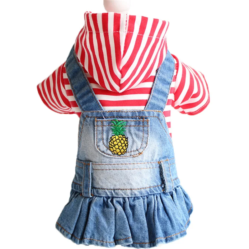 Spring and Autumn Winter Teddy Puppy Dog Plaid Embroidered Denim Skirt, a comfortable and adorable denim skirt for your — photo 8