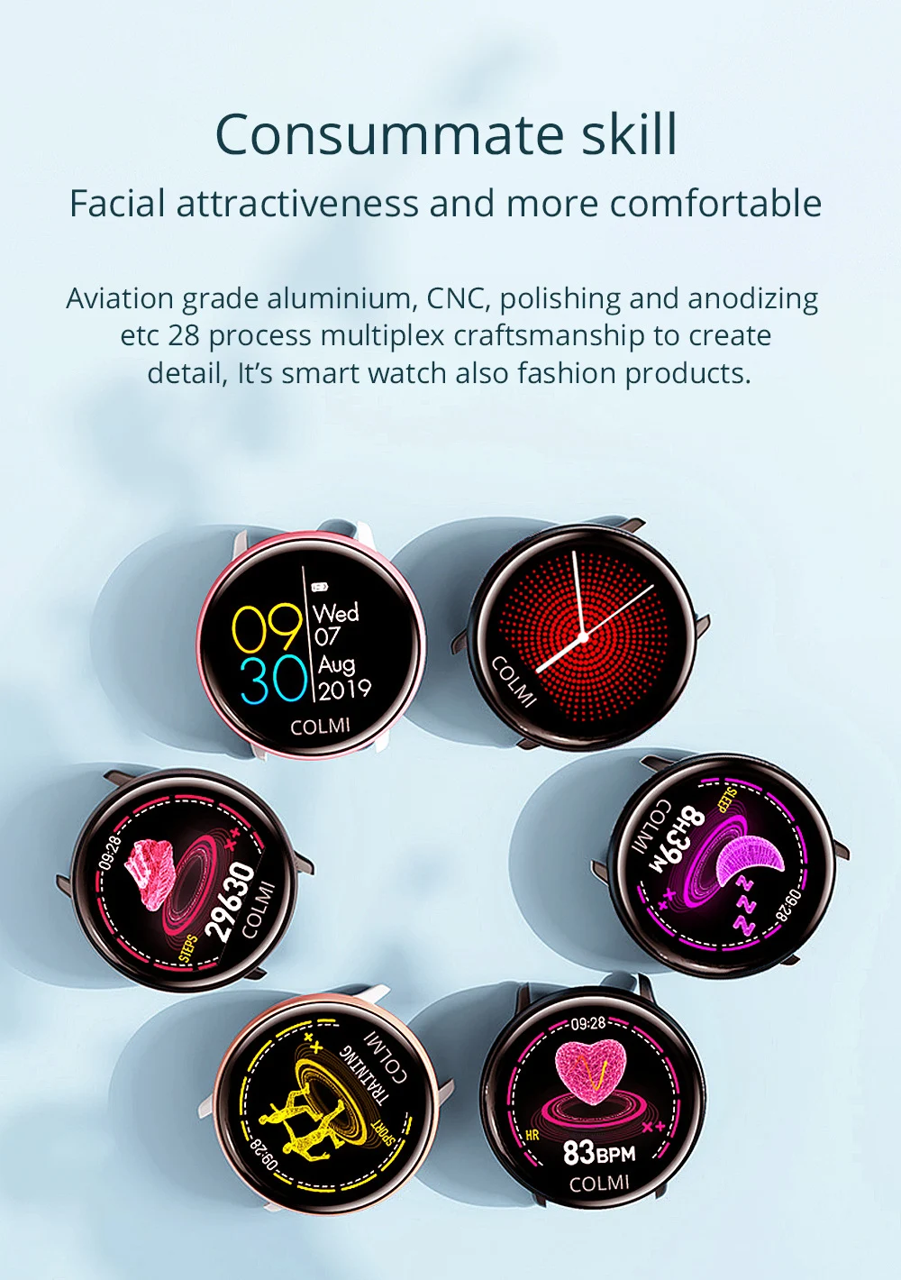 Title 7, COLMI SKY2 Smartwatch Track your health and fit...