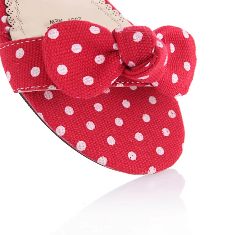 Title 28, Zapatos Planos de Lunares con Lazo para Mujer C...