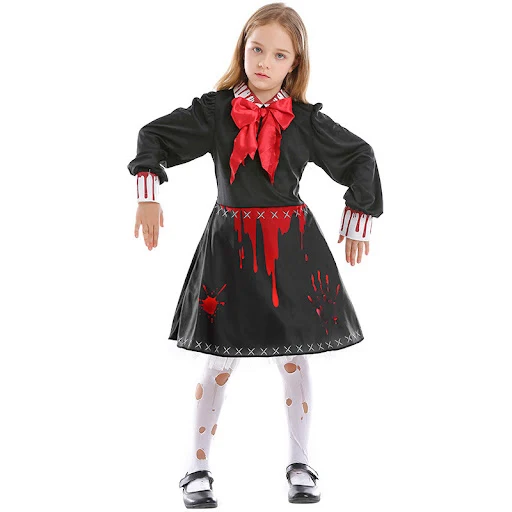 Title 3, Fantasia de Boneca de Terror Familiar Halloween...