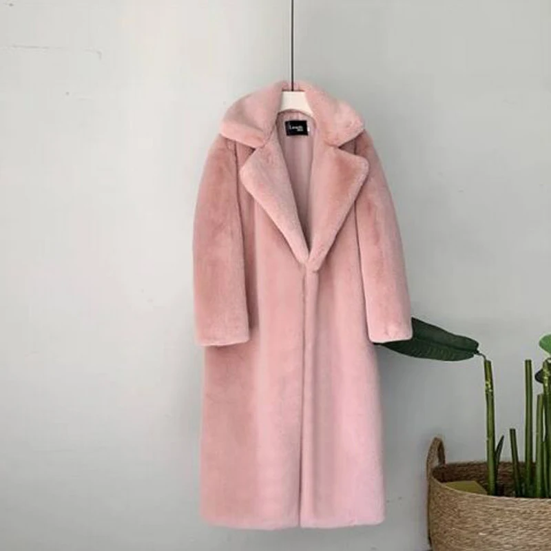 Title 8, Womens plus cotton warm mink cashmere coat, a ...