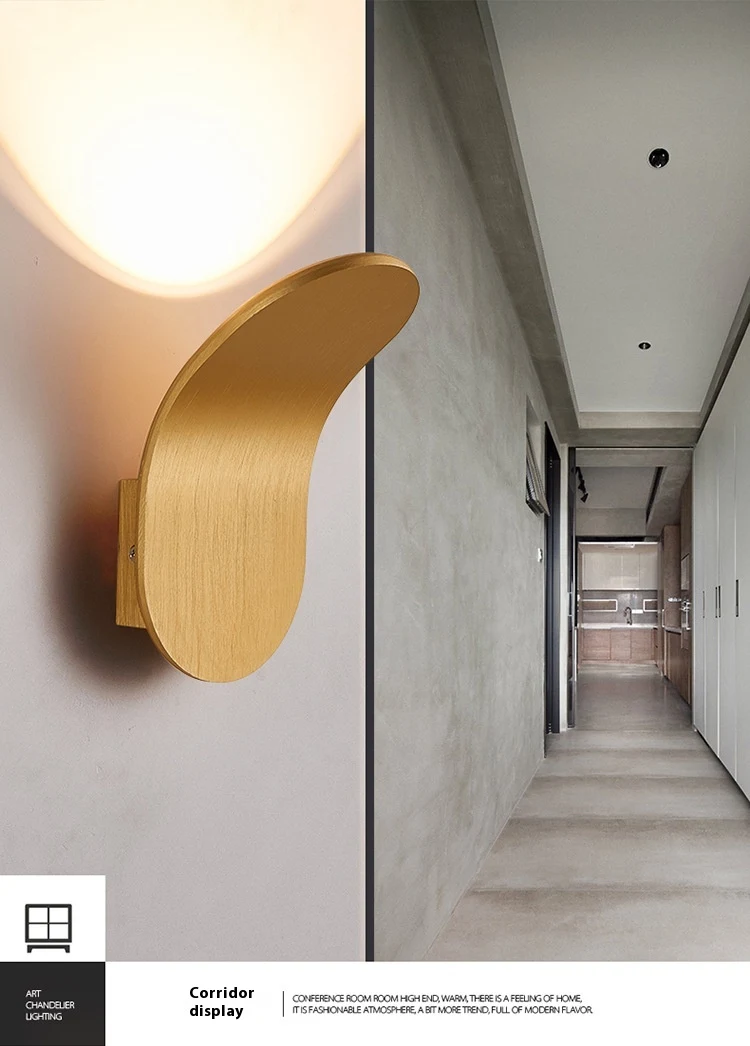 Luminária de parede criativa para sala de estar com lâmpada. Iluminação decorativa e moderna. Crie ambientes aconchegantes e estilosos. — foto 10