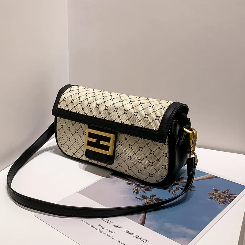 Title 3, Bolsa de ombro feminina com estampa, perfeita p...