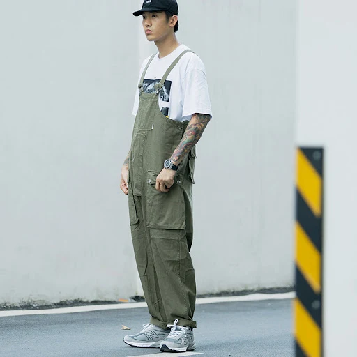 Title 5, Mens Casual Suspenders Pants for Work, Busines...