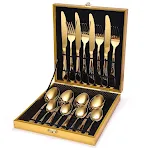 16 piece set gold