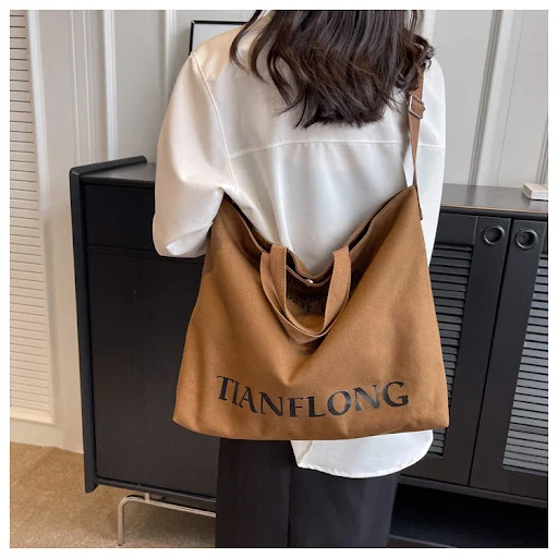 Title 12, Womens Large-capacity Canvas Shoulder Messenge...