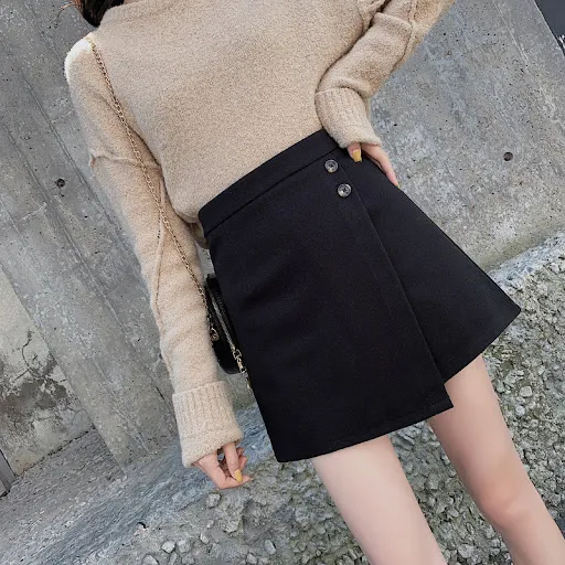 Title 5, Wool short skirt hakama bag hip skirt offers co...