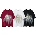 Summer American Spider Loose Men's and Women's Short-sleeved T-shirt, breathable and comfortable, perfect for warm weath — photo 16