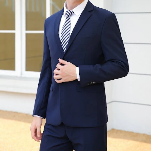 Title 3, Mens Business Simplicity Flat Collar Plus Size...