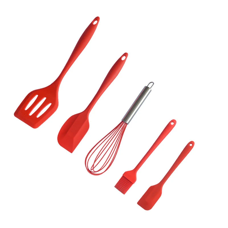 Silicone Baking Scraper Oil Brush Shovel Eggbeater Set. Heat resistant, non-stick, and easy to clean. Perfect for all yo — photo 2