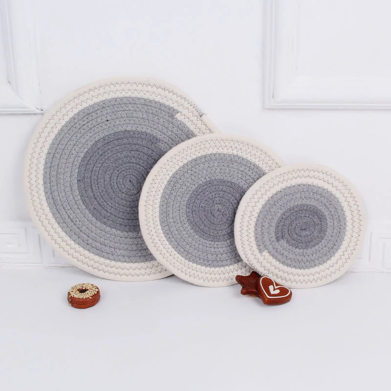 Title 8, Hand-woven cotton cord insulation pad. Provides...