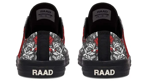 Title 11, Fashion Print Couple Low-Top Canvas Shoes. Comf...