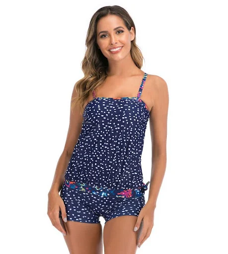 Title 2, Womens Swimsuit with Metal Buckle, Double Laye...