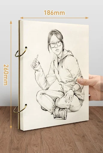 Title 13, Verdicktes 8K Skizzenbuch für Handmalerei mit M...