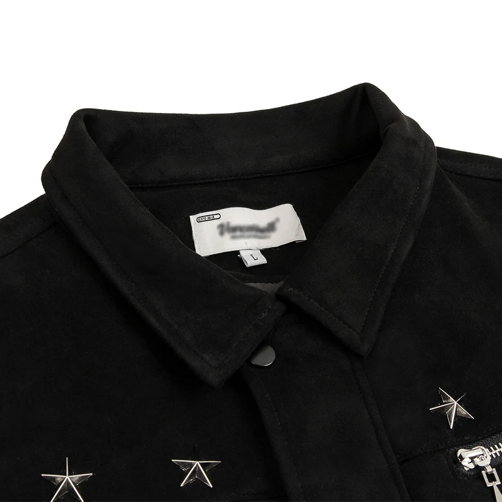 Men's Loose Street Long Sleeve Lapel Casual Jacket. Offers comfort and a relaxed fit, perfect for everyday wear and crea — photo 4