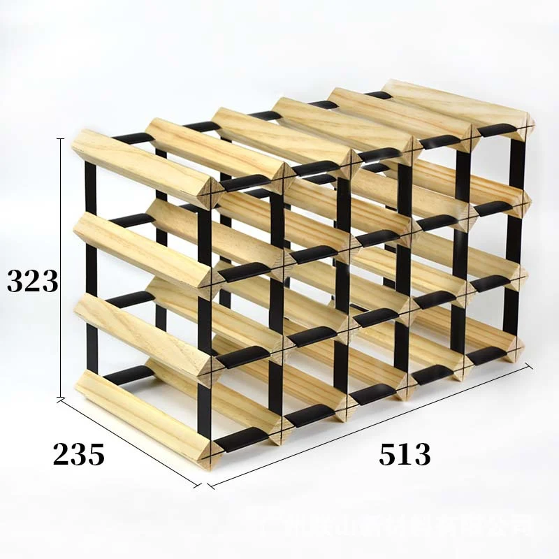 Solid Wood Plaid Wine Rack for Stylish Bottle Storage, a functional and beautiful addition to your home decor, keeps win — photo 10