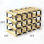 Solid Wood Plaid Wine Rack for Stylish Bottle Storage, a functional and beautiful addition to your home decor, keeps win — photo 10