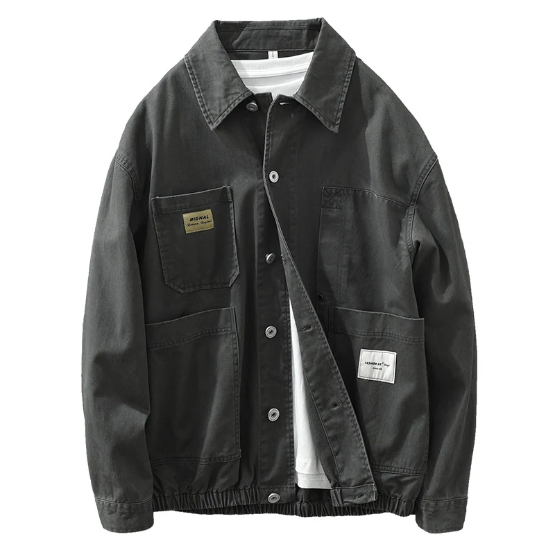 Title 4, Mens Fashion Casual Loose Denim Jacket Relaxed...