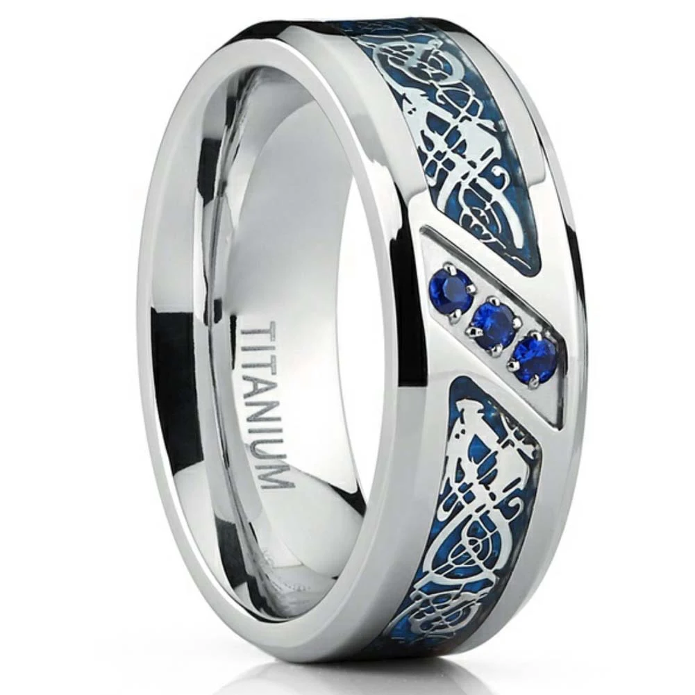 Anel de aço inoxidável com diamante, uma joia durável e sofisticada para celebrar momentos especiais com brilho eterno. — foto 4