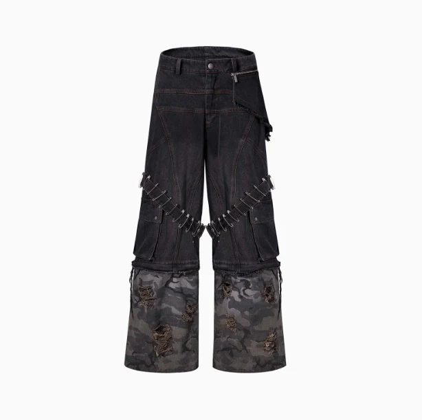 Title 9, Mens Camouflage Splicing Structure Pin and Rib...