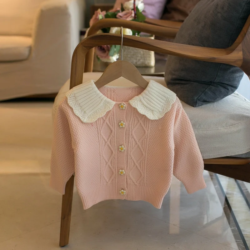 Suéter cardigan coreano com gola lapela para meninas, ideal para um look elegante e confortável em diversas ocasiões — foto 6