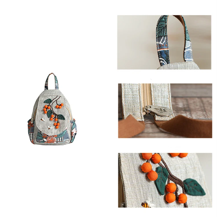 Title 4, Mochila casual leve de lona com tecido tridimen...