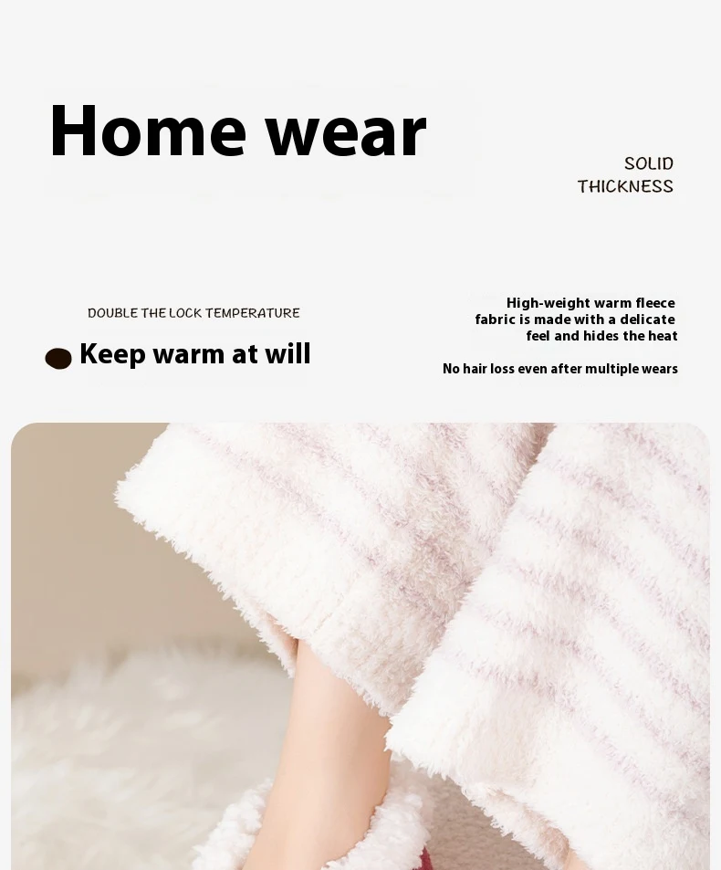 Title 8, Thickened Room Socks Indoor Non-slip Silicone L...