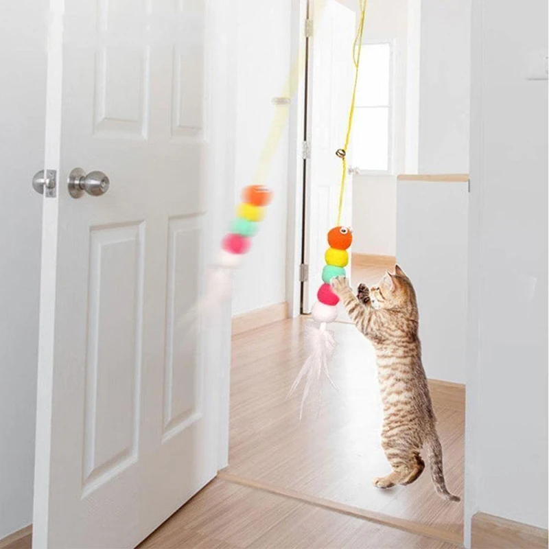 Title 3, Cat Toys Swing Sticky Disc Elastic Hanging Door...