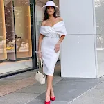 Women's Fashion Temperament High Waist Show Waist With Belt Dress — photo 2