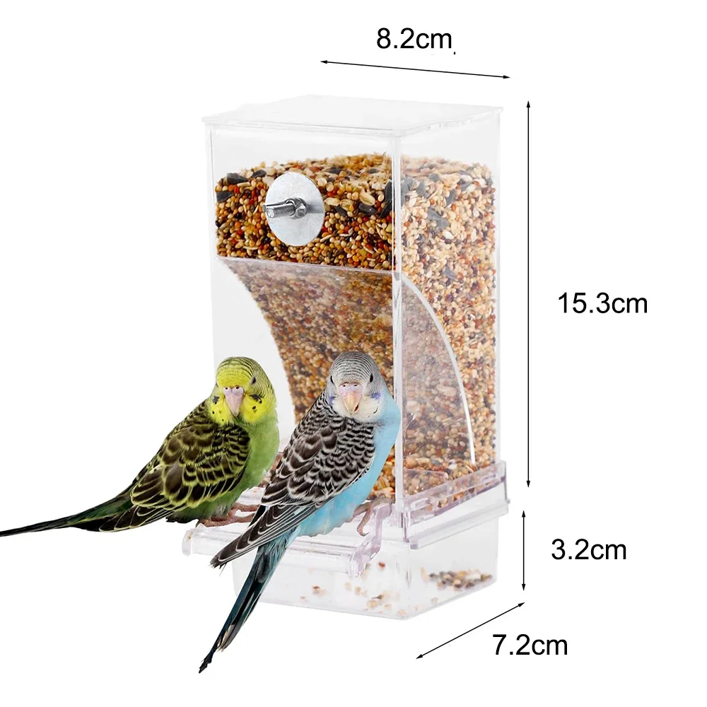 Title 10, No Mess Bird Feeders Automatic Parrot Feeder Dr...
