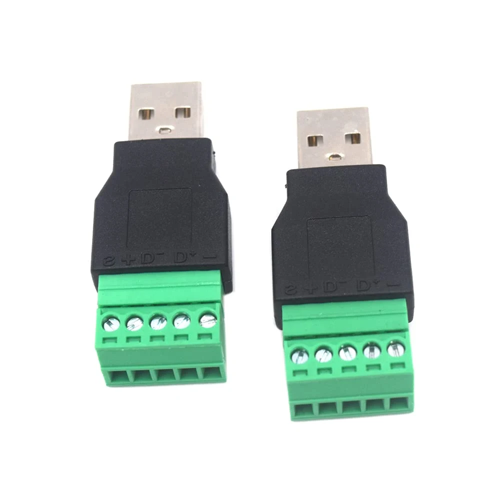 Title 1, Plugue USB Macho Fêmea Terminal Sem Solda Conex...