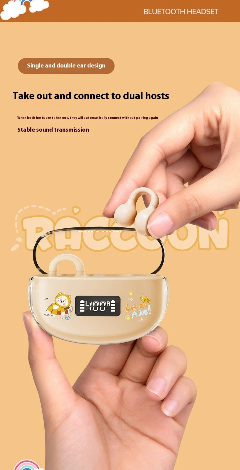 Title 3, B105C Non In-ear Wireless Clip Ear Sports Heads...