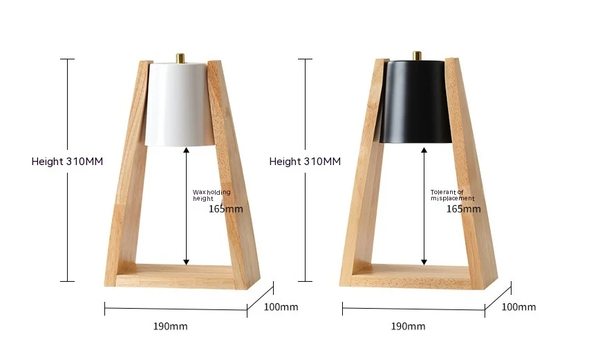 Title 1, Japanese Style Log Fusion Candle Lamp Indoor. C...