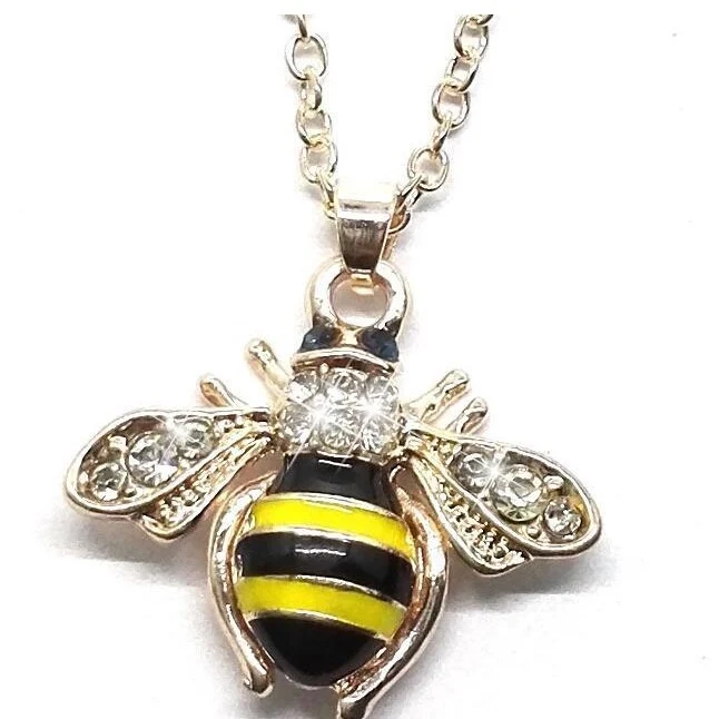Colar Feminino de Óleo Gotejante Bee Citrine. Ilumine seu dia com esta joia deslumbrante. Sofisticação e brilho. — foto 3