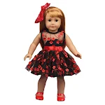 Roupa para Boneca American Girl com Vestido Saf e Coroa — Crie Looks Incríveis e Brinque com Sua Boneca Favorita — foto 1
