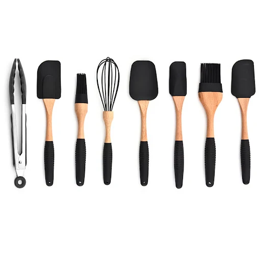 Title 5, Set utensili da cucina in silicone con manico i...