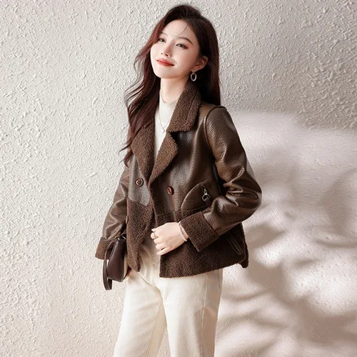 Fur Coat Winter Loose Plus Size Jacket For Women Stay warm and fashionable this winter with a loose fitting, plus size f — photo 5