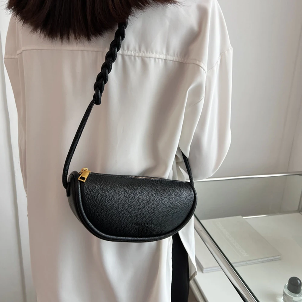 Bolsa de ombro tecida simples e personalizada, moda sob medida. Leve seus pertences com estilo e exclusividade. — foto 4