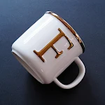 Light Luxury Scandinavian Style Ceramic Mug with Traced Gold English Letters. Elevate your coffee or tea experience with — photo 15