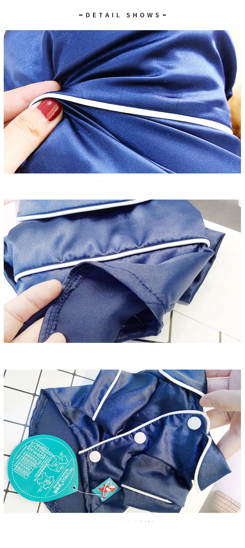 Title 6, Pet Clothes Spring And Summer New Pajamas Silk ...