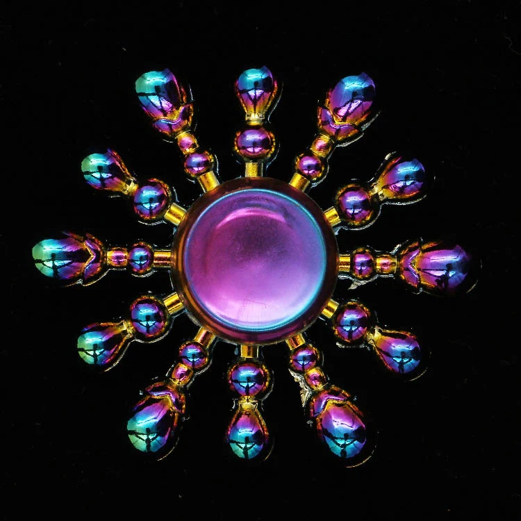 Zinc Alloy Electroplating Colorful Fingertip Top Brinquedo Giratório Colorido Alívio de Estresse Divertido Presente Crianças Adultos. — foto 52
