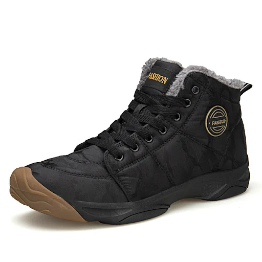 Title 6, High-top cotton shoes for men and women. Comfor...