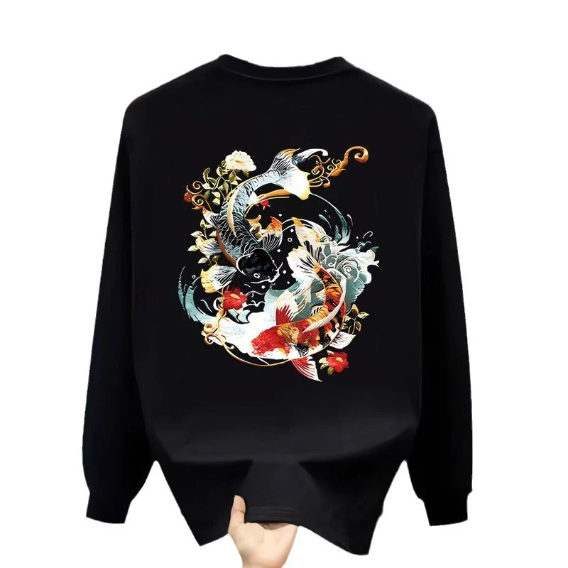 Camiseta masculina de manga longa em algodão, moderna e estilosa. Conforto e elegância para diversas ocasiões. Perfeita para um visual casual e atual. — foto 4