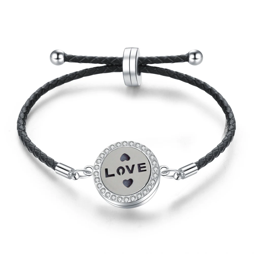 Pulseira de aço inoxidável com pingente vazado Árvore da Vida, difusor de óleos essenciais, abertura fácil e design único. — foto 16