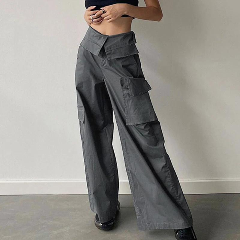 Title 15, Retro Street Shooting Cuff Overalls Loose with ...