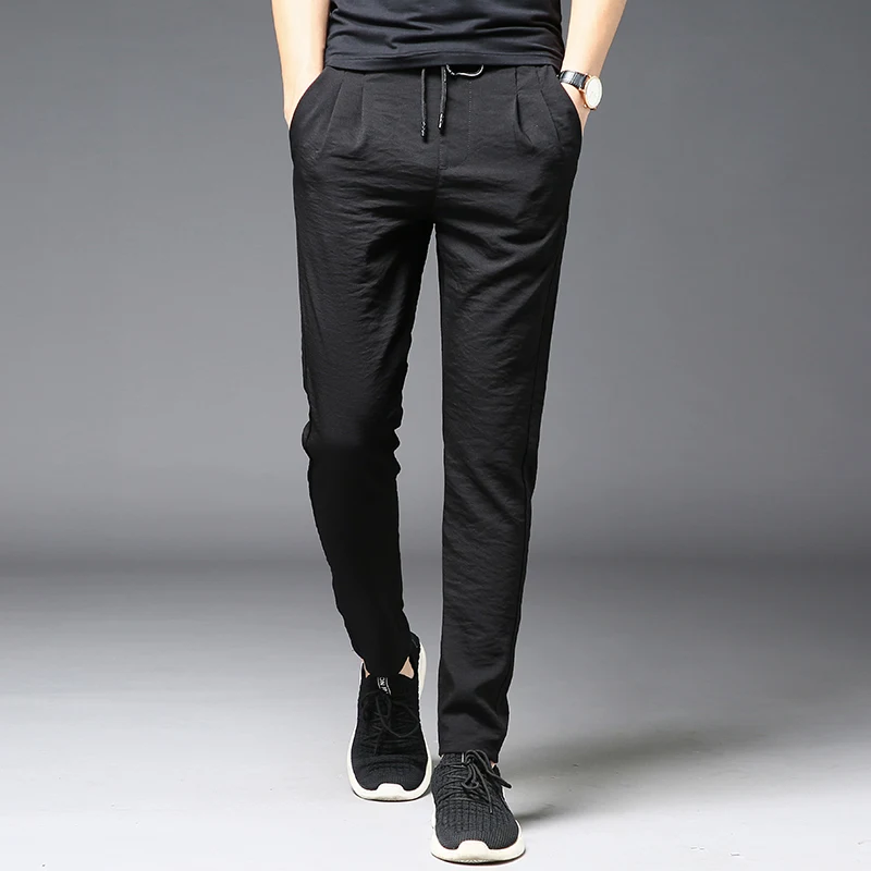 New Summer Thin Ice Silk Daddy Pants Men's Casual Pants offer lightweight comfort and breathability for hot weather. — photo 6