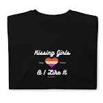 "Kissing Girls And I Like It" Lesbian Men and Women Short Sleeve T-shirt. Comfortable and stylish apparel to express you — photo 4