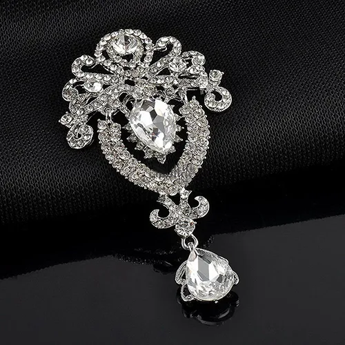 Title 2, Broche de cristal con colgante de corsage de co...