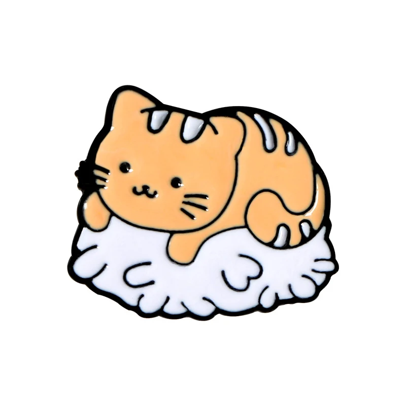Broche de liga de gato de desenho animado criativo para panificação e pintura. Um acessório divertido e estiloso para decorar suas roupas com charme. — foto 4
